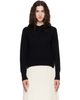 Simone Rocha Simone Rocha Black Embellished Relaxed Cashmere Hoodie - 1