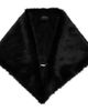 Simone Rocha Simone Rocha Black Faux-Fur Clip Scarf - 1