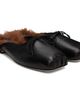 Simone Rocha Simone Rocha Black Faux-Fur Lined Mule Loafers - 4