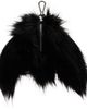 Simone Rocha Simone Rocha Black Faux Fur Hare Coin Purse Bag Charm - 2