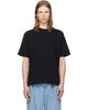 Simone Rocha Simone Rocha Black Fitted Wire Turnup T-shirt - 1