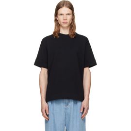 Simone Rocha Simone Rocha Black Fitted Wire Turnup T-shirt