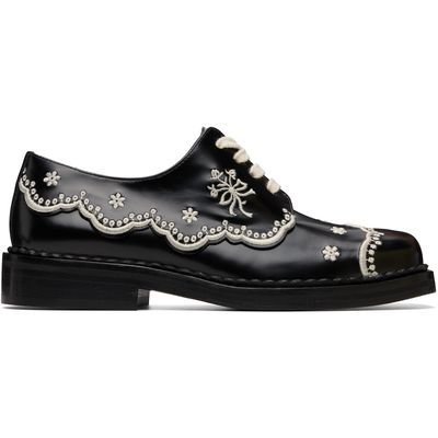 Simone Rocha Simone Rocha Black Floral Lace Brogue Derbys