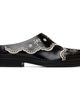 Simone Rocha Simone Rocha Black Floral Lace Mule Loafers - 1