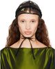 Simone Rocha Simone Rocha Black Frill Embellished Bonnet - 1