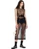 Simone Rocha Simone Rocha Black Gathered Rose Contour Midi Dress - 4