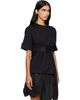 Simone Rocha Simone Rocha Black Gathered Rose Wire Sleeve Boy T-shirt - 2