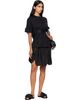 Simone Rocha Simone Rocha Black Gathered Rose Wire Sleeve Boy T-shirt - 4