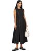 Simone Rocha Simone Rocha Black Grommet Ring Sculpt Ripple Maxi Dress - 4