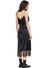 Simone Rocha Simone Rocha Black Lace Trim Slip Midi Dress - 3