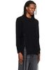 Simone Rocha Simone Rocha Black Merino Lace Up Hem Sweater - 2