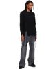 Simone Rocha Simone Rocha Black Merino Lace Up Hem Sweater - 4
