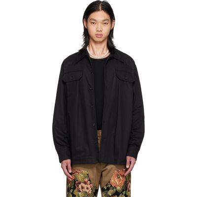 Simone Rocha Simone Rocha Black Military Overshirt