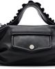 Simone Rocha Simone Rocha Black Mini Biker Frill Belt Bag - 1