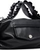 Simone Rocha Simone Rocha Black Mini Biker Frill Belt Bag - 2