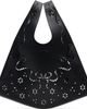 Simone Rocha Simone Rocha Black Mini Lasercut Lace Shopper Tote - 1