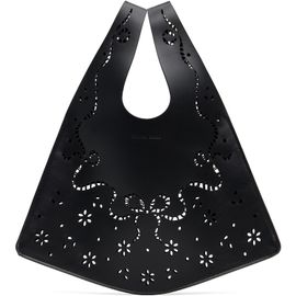 Simone Rocha Simone Rocha Black Mini Lasercut Lace Shopper Tote