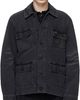 Simone Rocha Simone Rocha Black Multi Pocket Workwear Denim Jacket - 1