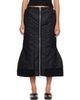 Simone Rocha Simone Rocha Black Padded Sculpt Bomber Midi Skirt - 1