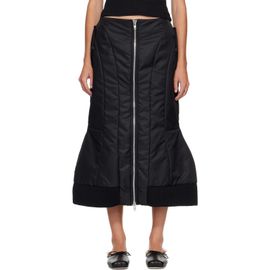 Simone Rocha Simone Rocha Black Padded Sculpt Bomber Midi Skirt