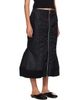 Simone Rocha Simone Rocha Black Padded Sculpt Bomber Midi Skirt - 2