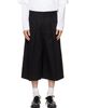 Simone Rocha Simone Rocha Black Peeling Waist Wide Leg Shorts - 1