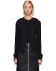 Simone Rocha Simone Rocha Black Pointelle Cardigan - 1