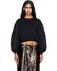 Simone Rocha Simone Rocha Black Puff Sleeve Balloon Long Sleeve T-shirt - 1
