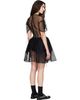 Simone Rocha Simone Rocha Black Puff Sleeve Cord Hip Minidress - 3