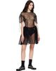 Simone Rocha Simone Rocha Black Puff Sleeve Cord Hip Minidress - 4