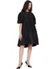 Simone Rocha Simone Rocha Black Puff Sleeve Petal Collar Smock Minidress - 4
