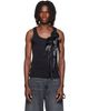 Simone Rocha Simone Rocha Black Ribbon Rosette Boy Tank Top - 1
