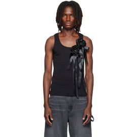 Simone Rocha Simone Rocha Black Ribbon Rosette Boy Tank Top