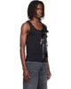 Simone Rocha Simone Rocha Black Ribbon Rosette Boy Tank Top - 2