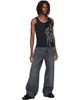 Simone Rocha Simone Rocha Black Ribbon Rosette Boy Tank Top - 4