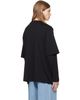Simone Rocha Simone Rocha Black Ruffle Slash Layered Long Sleeve T-shirt - 3