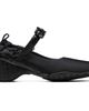 Simone Rocha Simone Rocha Black Satin Turbo Ballet Runner Loafers - 1