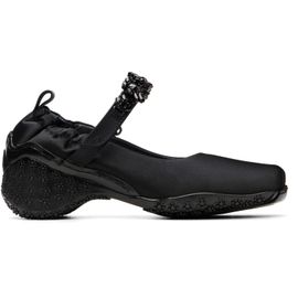 Simone Rocha Simone Rocha Black Satin Turbo Ballet Runner Loafers