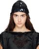 Simone Rocha Simone Rocha Black Sequin Bonnet - 1