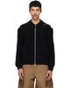 Simone Rocha Simone Rocha Black Slash Zip Cardigan - 1