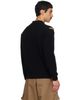 Simone Rocha Simone Rocha Black Slash Zip Cardigan - 3