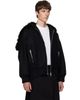 Simone Rocha Simone Rocha Black Split Faux-Fur Hood Jacket - 2