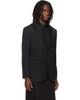 Simone Rocha Simone Rocha Black Structured Slash Blazer - 2