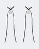 Simone Rocha Simone Rocha Bow-detail crystal-embellished drop earrings - 1