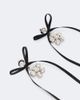 Simone Rocha Simone Rocha Bow-detail crystal-embellished drop earrings - 4