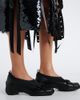 Simone Rocha Simone Rocha Bow-detail leather-trimmed slip-on shoes - 3