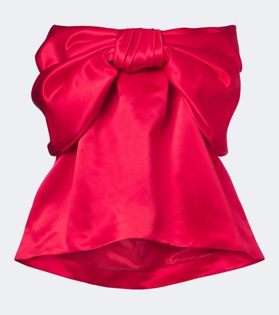Simone Rocha Simone Rocha Bow-detail satin top