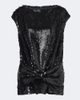 Simone Rocha Simone Rocha Bow-detail sequined peplum top - 1
