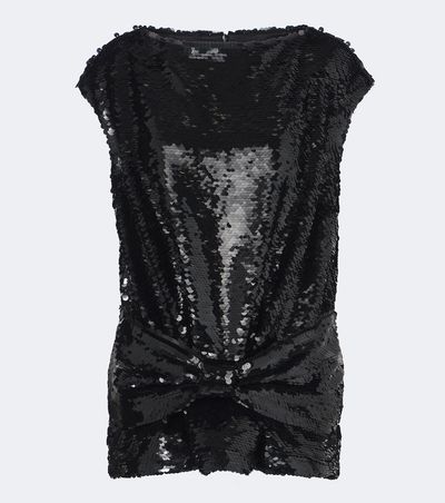 Simone Rocha Simone Rocha Bow-detail sequined peplum top