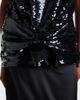Simone Rocha Simone Rocha Bow-detail sequined peplum top - 4